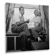 Load image into Gallery viewer, Digitally Restored and Enhanced 1953 Joe Dimaggio &amp; Marilyn Monroe Photo Print - Vintage Portrait Photo of Joe Dimaggio and Marilyn Monroe Wall Art Poster
