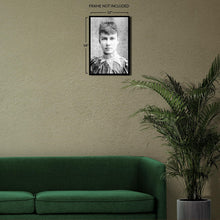 Load image into Gallery viewer, Digitally Restored and Enhanced 1890 Nellie Bly Photo Print - Vintage Portrait Photo of Journalist Elizabeth Cochrane Seaman Poster
