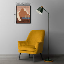 Cargar imagen en el visor de la galería, Digitally Restored and Enhanced 1936 See America Welcome to Montana WPA Federal Art Project Travel Poster - Depression Era Art Deco - Archival Reproduction
