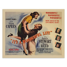 Load image into Gallery viewer, Digitally Restored and Enhanced 1946 It&#39;s A Wonderful Life Poster Matte Print - Old Poster Print of Frank Capra&#39;s It&#39;s A Wonderful Life by Liberty Films
