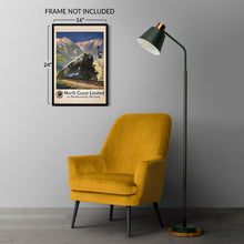Cargar imagen en el visor de la galería, Digitally Restored and Enhanced 1920 North Coast Limited Montana Rockies Poster - Northern Pacific Railroad - Golden Age Rail Tourism - Archival Reproduction
