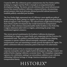 Load image into Gallery viewer, Digitally Restored and Enhanced 1899 Los Angeles San Pedro Free Harbor Jubilee Poster - California History Celebration - Archival Reproduction
