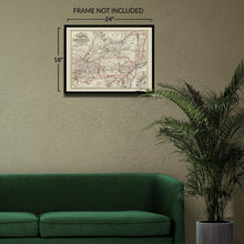 Load image into Gallery viewer, Digitally Restored and Enhanced 1860 Northeastern States Railroad Map - Antebellum Transportation Cartography - Civil War Era Infrastructure - Archival Print
