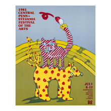 Load image into Gallery viewer, Digitally Restored and Enhanced 1981 Pennsylvania Festival of the Arts Poster - Vintage State College Graphic Design - American Cultural Event Art - Museum-Quality Print
