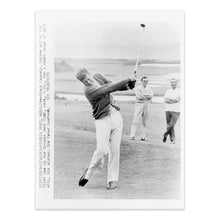 Cargar imagen en el visor de la galería, Digitally Restored and Enhanced 1963 John F Kennedy Poster Photo - Old Photo of American President John F Kennedy Playing Golf at Hyannis Port Wall Art
