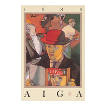 Cargar imagen en el visor de la galería, Digitally Restored and Enhanced 1983 AIGA Cover Show Poster - Vintage New York Graphic Design Exhibition - American Typography Art - Archival Reproduction
