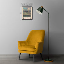 Cargar imagen en el visor de la galería, Digitally Restored and Enhanced 1920 Montana Railroad Travel Poster - Vintage Steam Train Absaroka Mountains - American Railway Tourism Art - Museum-Quality Print
