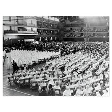 Load image into Gallery viewer, Digitally Restored and Enhanced 1964 Elijah Muhammad Photo Print - Old Photo of Elijah Muhammad Addressing an Assembly of Muslim Followers Wall Art Poster
