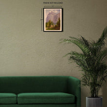 Load image into Gallery viewer, Digitally Restored and Enhanced 1871 Yosemite Bridalveil Fall Landscape Art Print - California Waterfall Scenery - Museum-Quality Print
