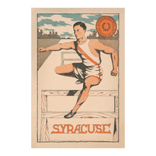 Load image into Gallery viewer, Digitally Restored and Enhanced 1906 Syracuse University Vintage College Poster - Edwardian Era Track and Field Athletics - Collegiate Sports Art - Museum-Quality Print
