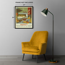 Load image into Gallery viewer, Digitally Restored and Enhanced 1936 Food Market Storekeeper New York WPA Federal Art Project Education Poster - Depression Era Art Deco - Archival Reproduction
