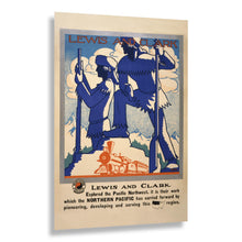Load image into Gallery viewer, Digitally Restored and Enhanced 1920 Lewis and Clark Pacific Northwest Northern Pacific Railroad Poster - Golden Age of Rail Tourism - Archival Reproduction
