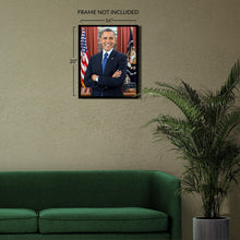 Cargar imagen en el visor de la galería, Digitally Restored and Enhanced Barack Obama 44th President of the United States Official Portrait Photo Print Poster
