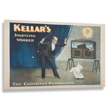 Cargar imagen en el visor de la galería, Digitally Restored and Enhanced 1894 Kellar Magician Poster - Startling Wonder Levitation - Victorian Gilded Age Theater Magic - Archival Print
