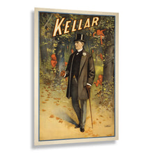 Load image into Gallery viewer, Digitally Restored and Enhanced 1900 Kellar Magician Poster - Whispering Demons - Victorian Golden Age Theater Magic - Archival Print
