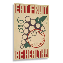 Cargar imagen en el visor de la galería, Digitally Restored and Enhanced 1936 Eat Fruit Be Healthy WPA Federal Art Project Health Poster - Depression Era Art Deco - Archival Reproduction
