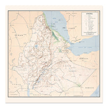Load image into Gallery viewer, Digitally Restored and Enhanced 1968 Ethiopia Map Print - Vintage Map of Ethiopia Poster Wall Art - History Map of Ethiopia East Africa Poster Print
