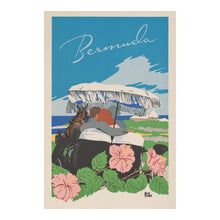 Load image into Gallery viewer, Digitally Restored and Enhanced 1940 Bermuda British Colony Tropical Travel Poster - Caribbean Tourism Art - Archival Reproduction
