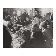 Cargar imagen en el visor de la galería, Digitally Restored and Enhanced 1965 Beatles Press Conference Photograph - Hotel Warwick New York - British Invasion - Archival Printt
