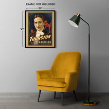 Cargar imagen en el visor de la galería, Digitally Restored and Enhanced 1914 Thurston Magician Poster - Floating Spirits - Vaudeville Golden Age Theater Magic - Archival Print
