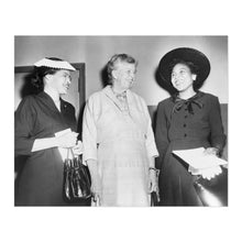 Load image into Gallery viewer, Digitally Restored and Enhanced 1956 Rosa Parks Eleanor Roosevelt &amp; H.C. Foster Photo - Old Photo of Rosa Parks Eleanor Roosevelt and Autherine Lucy Poster
