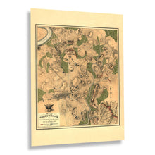 Load image into Gallery viewer, Digitally Restored and Enhanced 1862 Battle of Antietam Map - Civil War Maryland Battlefield - Military History Campaign - Archival Reproduction
