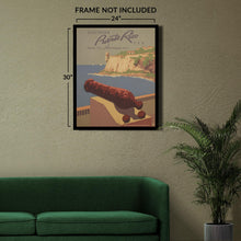 Load image into Gallery viewer, Digitally Restored and Enhanced 1940 Discover Puerto Rico USA Travel Poster - Caribbean Tourism Promotion - Tropical Destination Art - Archival Reproduction
