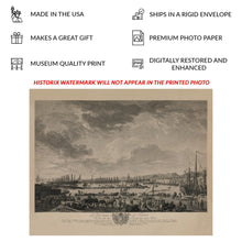 Cargar imagen en el visor de la galería, Digitally Restored and Enhanced 1762 Toulon France Old Port Harbor Engraving - French Maritime History - Antique Cartography - Archival Reproduction
