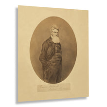 Cargar imagen en el visor de la galería, Digitally Restored and Enhanced 1859 John Brown Portrait Photo Print - Vintage Photo of American Abolitionist Movement Leader John Brown Poster Wall Art
