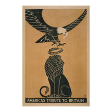 Load image into Gallery viewer, Digitally Restored and Enhanced 1918 America Tribute to Britain World War I Patriotic Poster - WWI Allied Propaganda Art - Archival Reproduction
