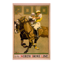 Load image into Gallery viewer, Digitally Restored and Enhanced 1923 Chicago Polo Vintage Sports Poster - Jazz Age Art Deco Athletic Art - Roaring Twenties Equestrian - Museum-Quality Print
