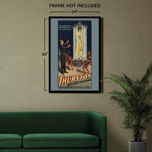 Load image into Gallery viewer, Digitally Restored and Enhanced 1908 Kellar Magician Poster - Whirling Crystal Case Vanishing Illusion - Vaudeville Theater - Archival Print

