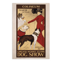 Cargar imagen en el visor de la galería, 1902 Chicago Kennel Club Dog Show Poster - Victorian Era Entertainment History - Archival Reproduction
