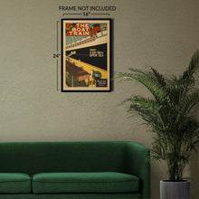Cargar imagen en el visor de la galería, Digitally Restored and Enhanced 
1925 Sunday Boat Train Day on Open Sea Excursion Poster - Golden Age of Rail Tourism - Archival Reproduction
