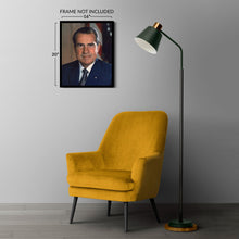 Cargar imagen en el visor de la galería, Digitally Restored and Enhanced Richard M Nixon 37th President of the United States Official Portrait Photo Print Poster
