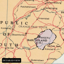 Cargar imagen en el visor de la galería, Digitally Restored and Enhanced 1963 South Africa Map Print - Vintage Map of South Africa Wall Art - Old Map of The Republic of South Africa Poster
