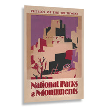 Load image into Gallery viewer, Digitally Restored and Enhanced 1930 Pueblos of the Southwest National Parks Monuments Poster - Vintage Conservation Tourism Art - Archival Reproduction
