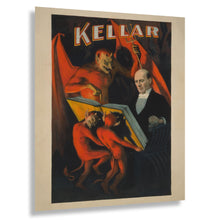 Load image into Gallery viewer, Digitally Restored and Enhanced 1894 Kellar Magician Portrait Poster - Master Illusionist - Victorian Gilded Age Theater Magic - Archival Print
