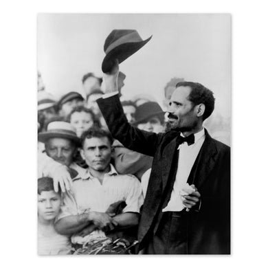 Digitally Restored and Enhanced 1950 Pedro Albizu Campos Photo Print - Old Revolutionary Pedro Albizu Campos Seized by Puerto Rican Police Wall Art Poster