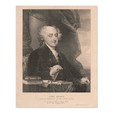Digitally Restored and Enhanced 1828 John Adams Portrait Photo - Restored United States President John Adams Poster - Old John Adams Picture Wall Art