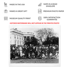 Load image into Gallery viewer, Digitally Restored and Enhanced 1921 New National Women&#39;s Party at The White House Poster Photo - Women Asking for Equal Rights Legislation Wall Art Print
