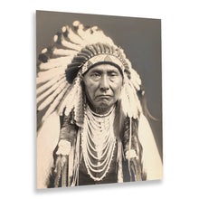 Load image into Gallery viewer, Digitally Restored and Enhanced 1903 Chief Joseph Photo Print - Vintage Young Joseph Nez Perce Native American Tribe Leader Poster Wall Art Portrait Photo
