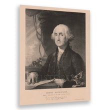 Cargar imagen en el visor de la galería, Digitally Restored and Enhanced 1828 George Washington Portrait Photo Print - Restored United States President George Washington Wall Art Poster
