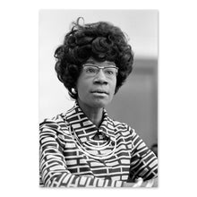 Load image into Gallery viewer, Digitally Restored and Enhanced 1972 Shirley Chisholm Photo Print - Old Shirley Chisholm Announcing Her Candidacy for Presidential Nomination Poster Photo
