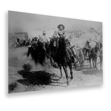 Load image into Gallery viewer, Digitally Restored and Enhanced 1914 General Francisco Pancho Villa on Horseback Photo Print - Vintage Pancho Villa Poster During The Mexican Revolution
