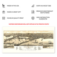 Load image into Gallery viewer, Digitally Restored and Enhanced 1883 Duluth Minnesota Map Poster - Old View of Duluth Minnesota Wall Art Print - Restored History Map of Minnesota Poster
