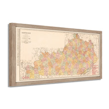 Load image into Gallery viewer, Digitally Restored and Enhanced 1905 Kentucky Map Poster - Framed Vintage State Map of Kentucky - Old Map of Kentucky Wall Art - Restored KY Map - Historic Kentucky State Map Print
