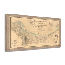 Cargar imagen en el visor de la galería, Digitally Restored and Enhanced 1889 Multnomah County Oregon Map - Framed Vintage Multnomah Wall Art - Old Map of Oregon Poster - History Map of Multnomah County Oregon Wall Art
