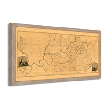 Load image into Gallery viewer, Digitally Restored and Enhanced 1818 Kentucky State Map - Framed Vintage Map of Kentucky Poster - Historic Kentucky Map - Restored State Map of Kentucky Wall Art from Actual Survey
