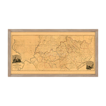 Cargar imagen en el visor de la galería, Digitally Restored and Enhanced 1818 Kentucky State Map - Framed Vintage Map of Kentucky Poster - Historic Kentucky Map - Restored State Map of Kentucky Wall Art from Actual Survey
